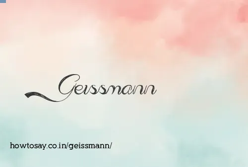 Geissmann