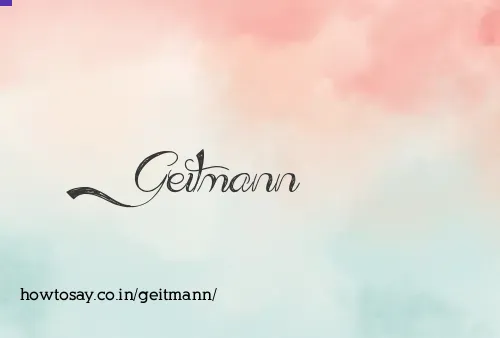 Geitmann