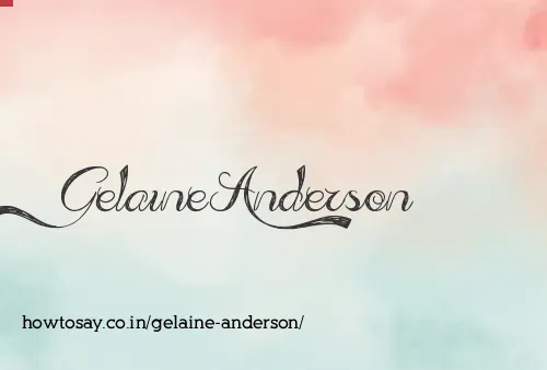Gelaine Anderson
