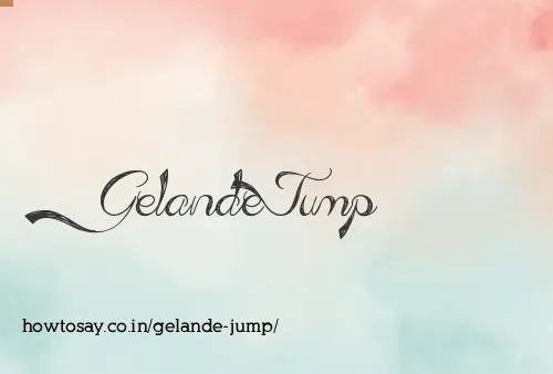 Gelande Jump