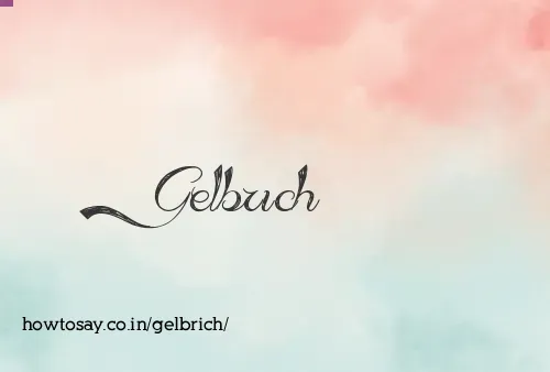 Gelbrich