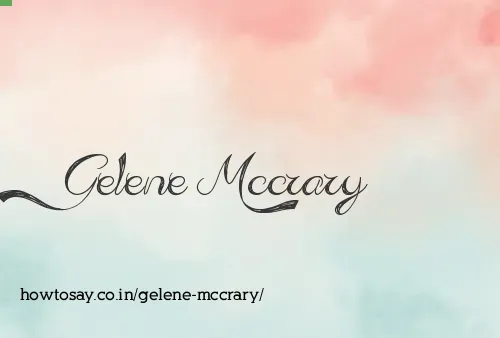 Gelene Mccrary