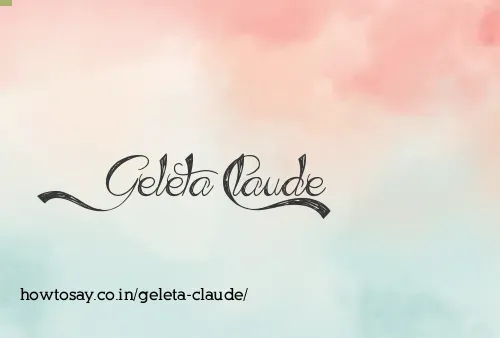 Geleta Claude