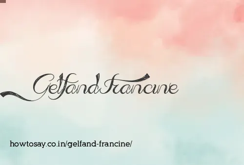 Gelfand Francine