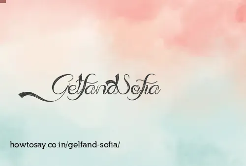 Gelfand Sofia