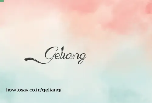 Geliang