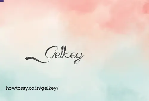 Gelkey