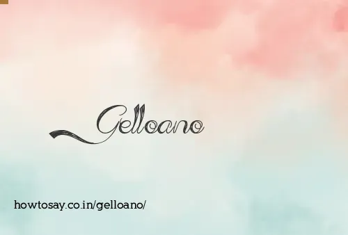 Gelloano