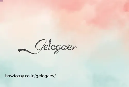 Gelogaev