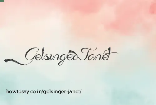Gelsinger Janet