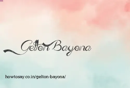 Gelton Bayona