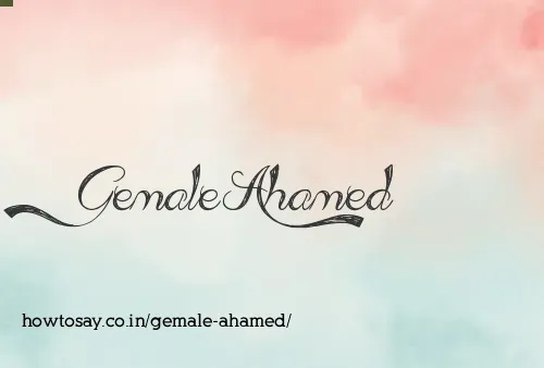 Gemale Ahamed