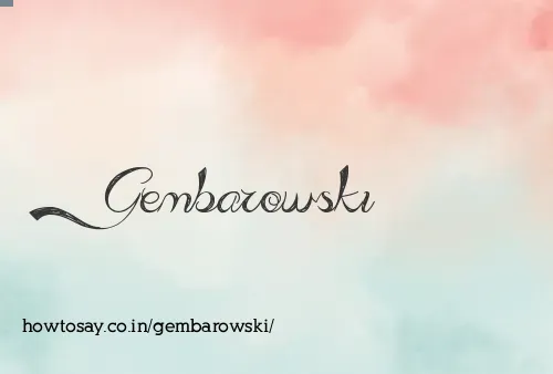 Gembarowski