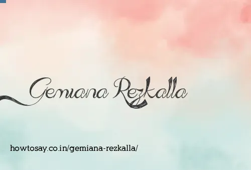 Gemiana Rezkalla
