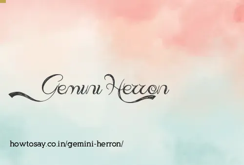 Gemini Herron