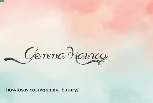Gemma Hainry
