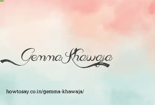 Gemma Khawaja