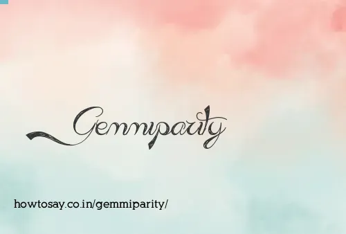 Gemmiparity