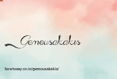 Gemousakakis
