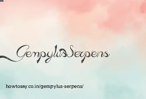 Gempylus Serpens