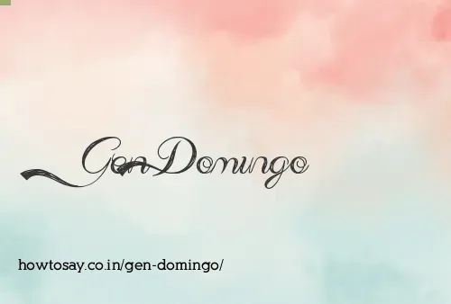 Gen Domingo