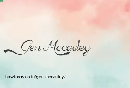 Gen Mccauley