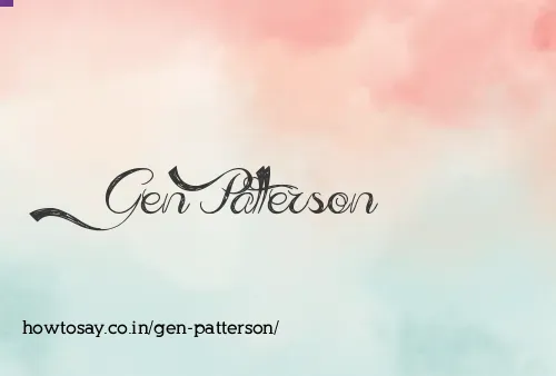 Gen Patterson