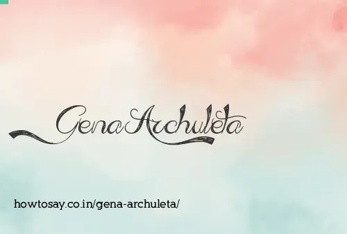 Gena Archuleta