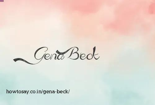 Gena Beck