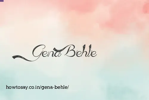Gena Behle