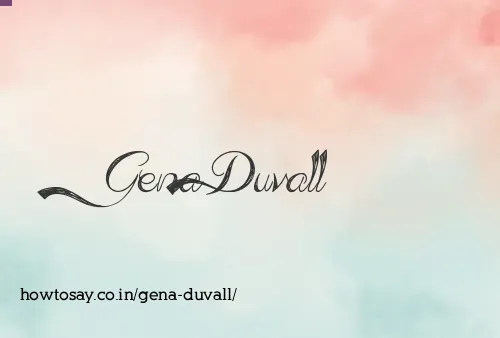 Gena Duvall