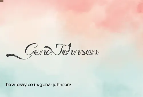 Gena Johnson