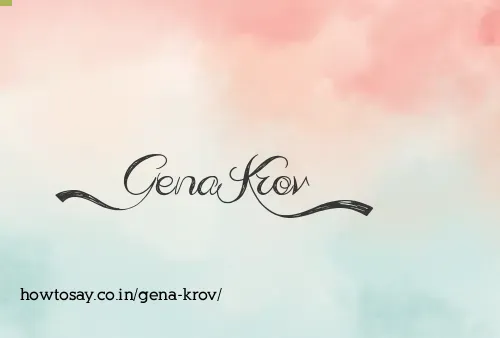 Gena Krov