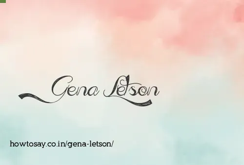 Gena Letson