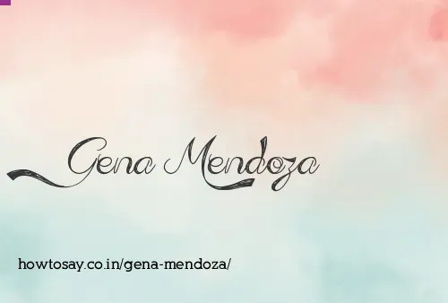 Gena Mendoza