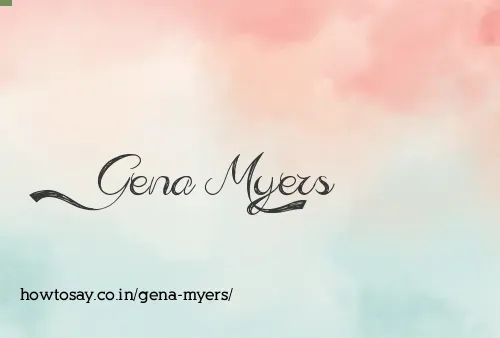 Gena Myers