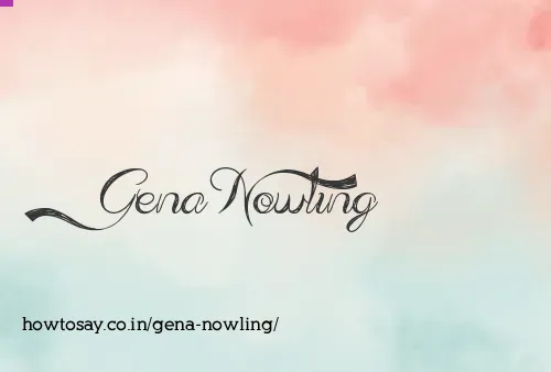 Gena Nowling