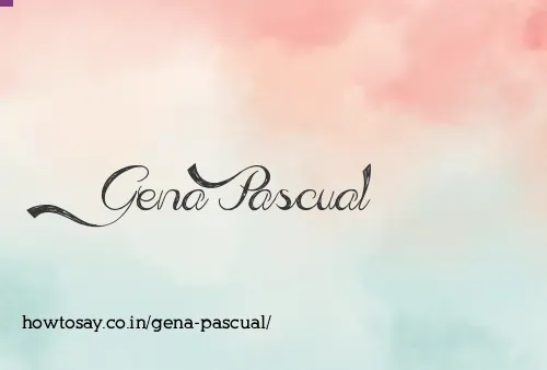 Gena Pascual