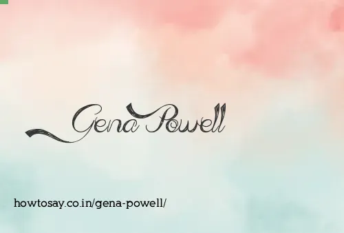 Gena Powell