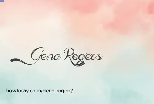 Gena Rogers
