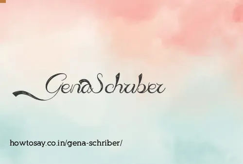 Gena Schriber