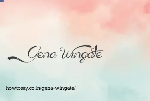 Gena Wingate