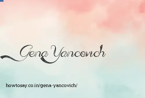 Gena Yancovich