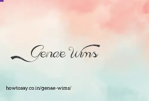 Genae Wims
