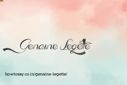 Genaine Legette