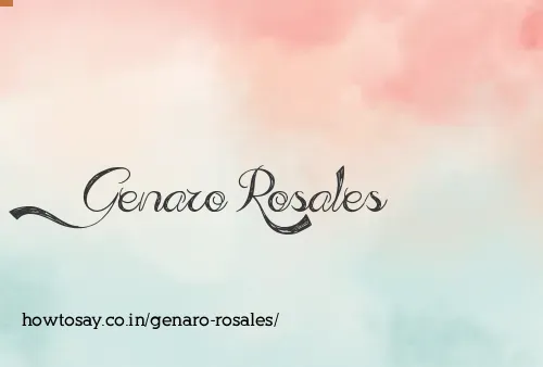 Genaro Rosales
