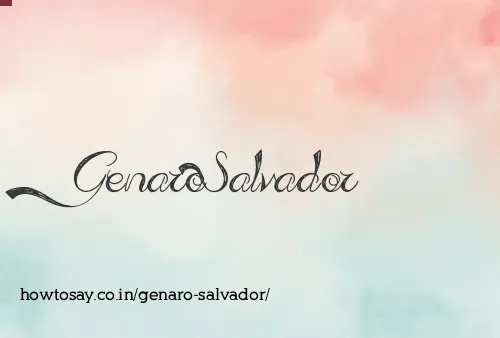 Genaro Salvador