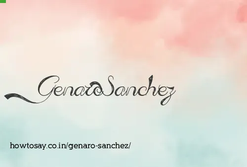 Genaro Sanchez