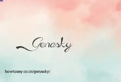 Genasky