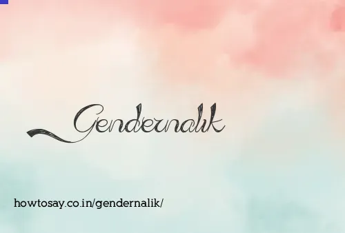 Gendernalik